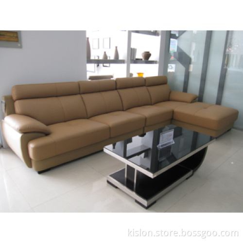 High and Fixed Backrest Sofa Bed with High Resilient Foam Model 0915